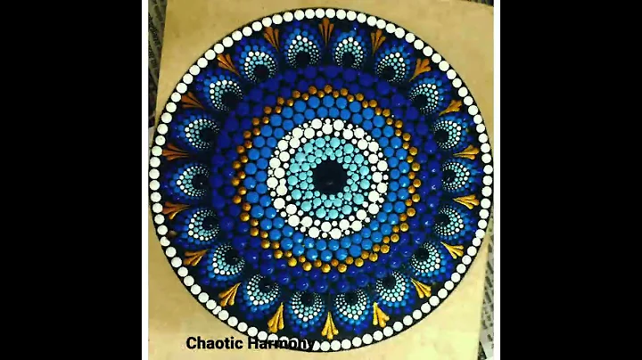 Evileye dot mandala art....#dotmandalaart #evileyedecor #dotmandalaart