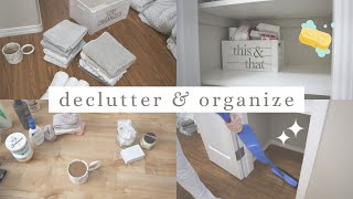 long chatty linen closet declutter and organization ☕️ ✨ 🧼