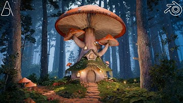 Mushroom House l Create a Fantasy Environment in Blender 4.0