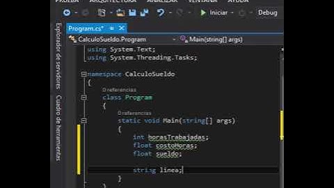 calculo de sueldos c#  secuencial
