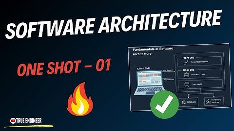 Software Development and Software Quality Model | Software Architecture One Shot | True Engineer