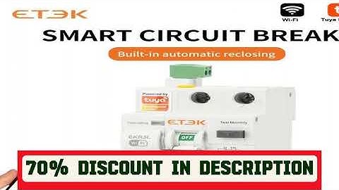 A must-have product! ETEK Tuya WIFI Smart Circuit Breaker RCBO Smart Life Remote Control Short Cir