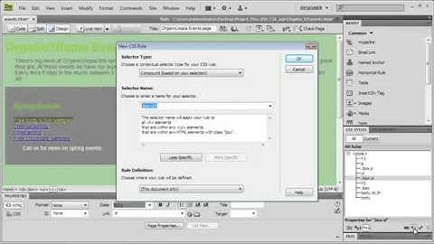 Adope Dreamweaver Tutorial CS4 Transforming a List Using CSS