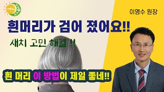 흰머리 검어지는 2가지 방법(이영수 원장)