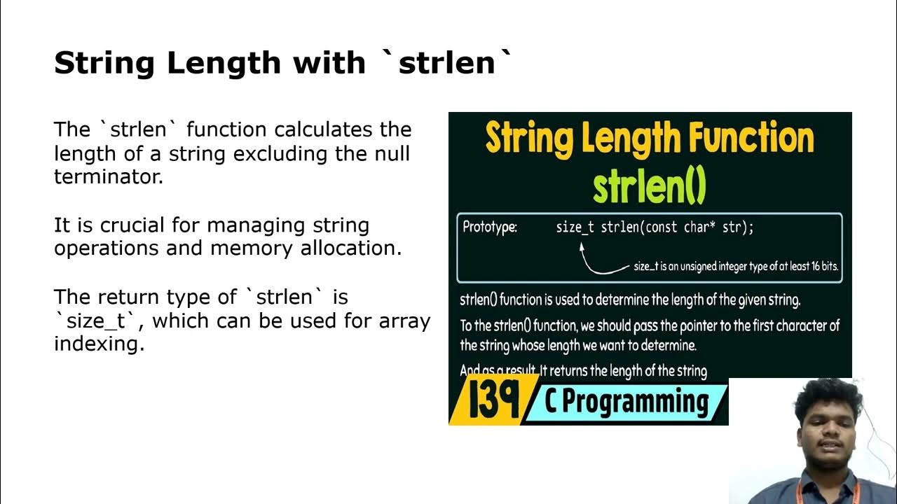 presentation on string input/output function of string - YouTube