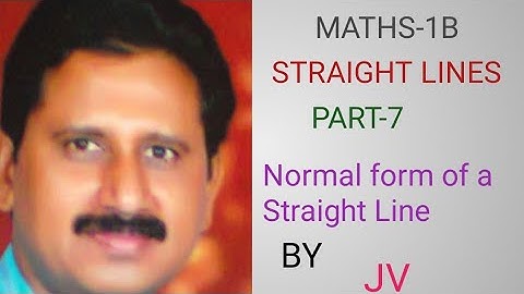 Intermediate Maths-1B#Straight Lines@JV-The Mentor.