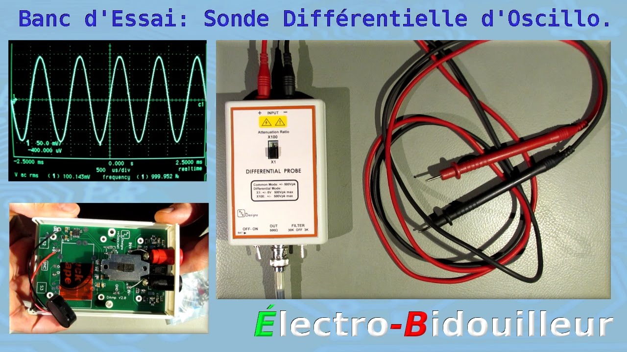 EB_#137 Banc d'Essai: Sonde Différentielle Haute-Tension d