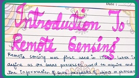 Introduction to remote sensing | Geography Practical | Class 11th | Practical #studentsuccess