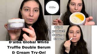 BAZZAAL D’alba Global White Truffle Double Serum & Cream Try On!