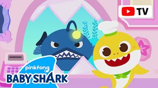 spooky sea monsters visit baby shark cook compilation baby