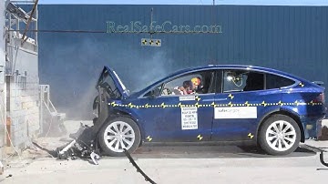 Crash Test Compilation | Tesla Model X (2017-2019) | (Side-Pole, Front, Side)