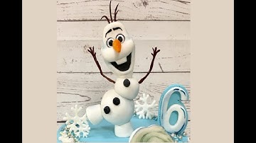 Олаф из мастики How to Make a Fondant Olaf from Disney
