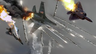 เครื่องบินขับไล่ Sukhoi Su-37 ของรัสเซีย ทำลายเครื่องบินรบ F-22 Raptor ของสหรัฐฯ จำนวน 125 ลำ
