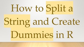 How to Split a String and Create Dummies in R