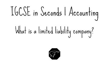IGCSE in Seconds | What is a limited liability company? | Shermann Foo
