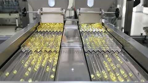 Auto bottle feeding capsule counting filling desiccant insert capping and labeling line