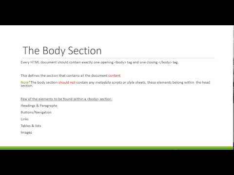 HTML and CSS tutorial for beginners :HTML Code Structure  video 8 of 27