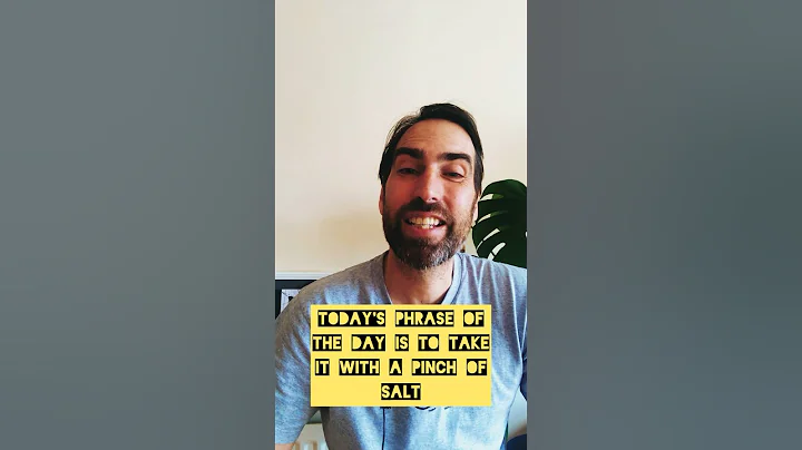 To take something with a pinch of salt #idioms #learnenglish #englishlanguage