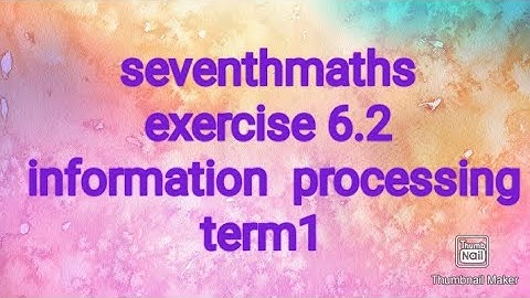 seventhmaths |term 1| exercise 6.2| information processing|#Samacheer# theensuvaikanakku