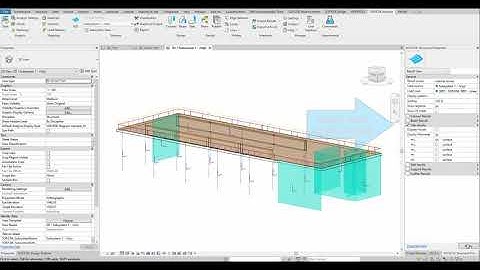 SOFiSTiK Analysis & Design for Revit 2021 - Sub system Analysis and Showing Results