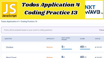 Todos Application 4 | Coding Practice 13 Answers | JavaScript | NxtWave | CCBP 4.0