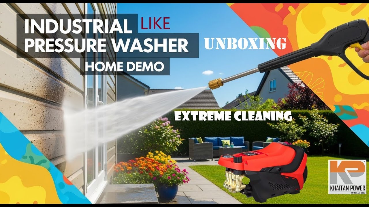 Khaitan Power Pressure Washer प्रेशर वॉशर | Heavy-Duty Cleaning Multipurpose Demo