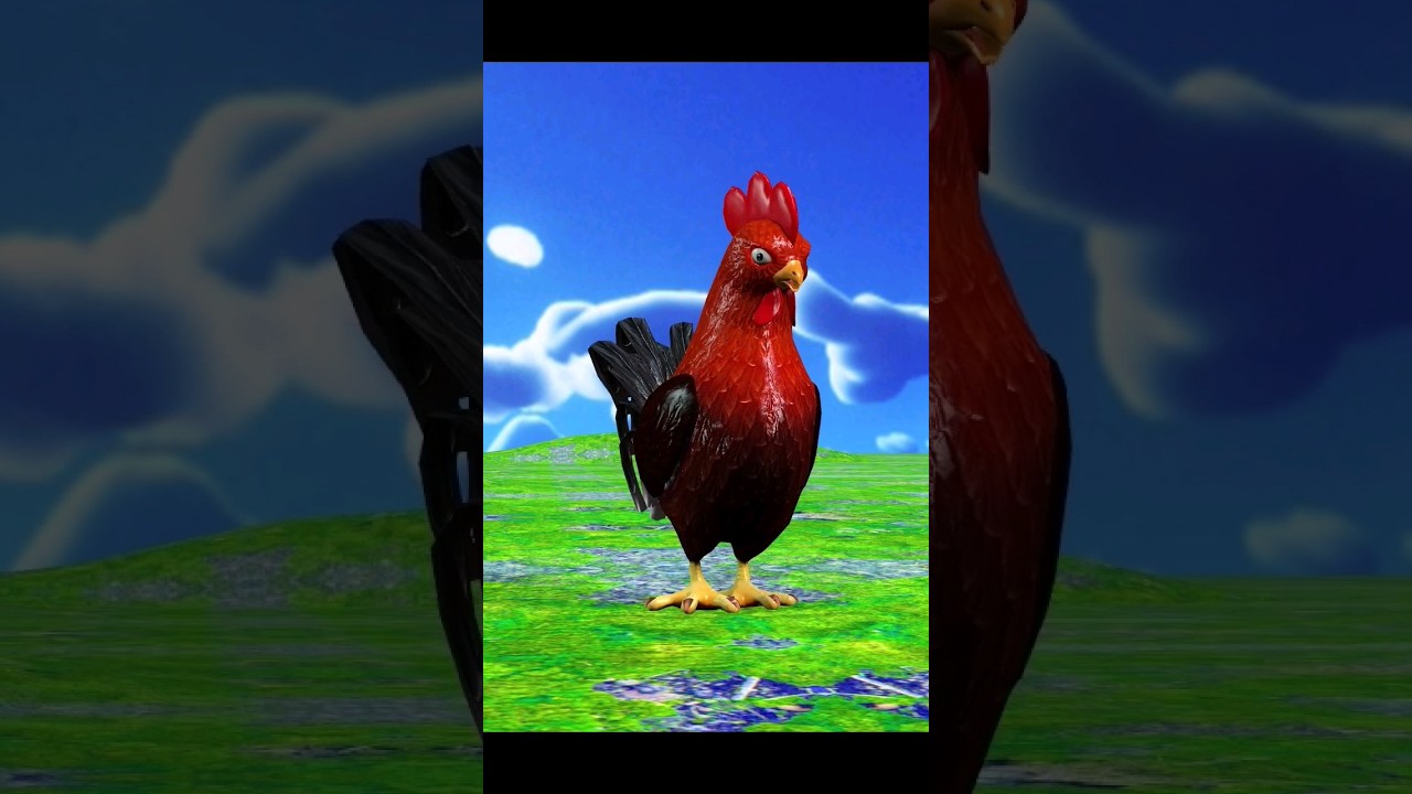 Paint Animals 4 Giant chicken, Pass through the magic fountain, transform 