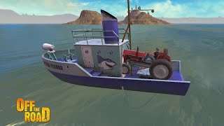 Tractor Transport By Boat Gameplay | Off the Road  @ToxGaming99