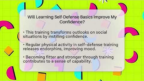 Will Learning Self-Defense Basics Improve My Confidence? | Fighting Arts Lab