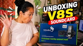 Unboxing SSHINC V8S Soundcard || Sulit kaya? 