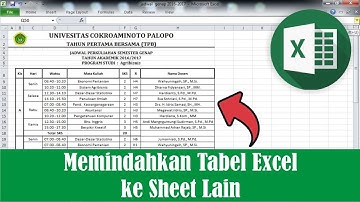 Cara Memindahkan Tabel Excel ke Sheet Lain