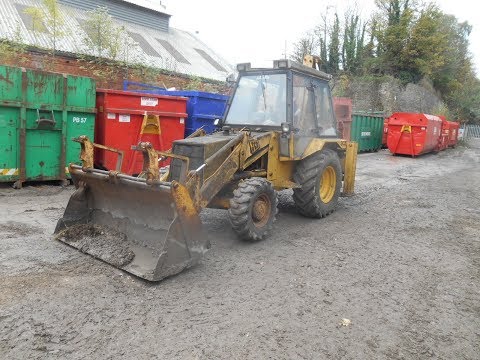 1987 JCB 3CX Sitemaster driving, my first time in 2 years.