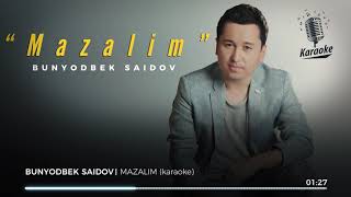 Bunyodbek Saidov - Mozolim (Karaoke) qoshiq aytishni xoxlaysizmi?