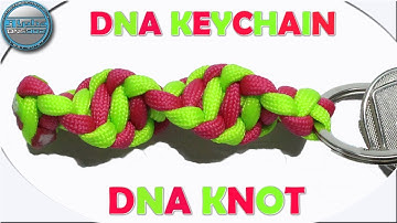 How to Make Paracord DNA Keychain or Key fob DIY Paracord Tutorial DNA knot Fast & Easy