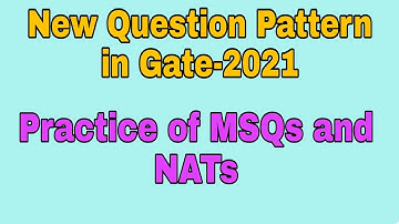Question Practice for GATE Metallurgy //Multiple Select Questions (MSQs)//Numerical (NAT) Practice
