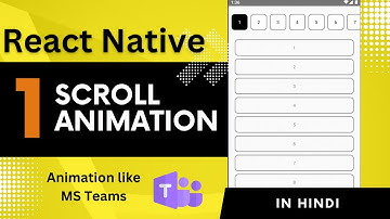 React Native Scroll Animation - Part 1 🔥 | In Hindi ✅ | Engineer Codewala