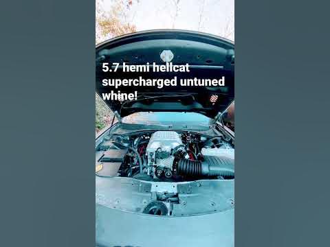 5.7 hemi hellcat supercharger idle whine - YouTube