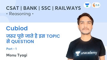 Cuboid | Part 1 | Reasoning | CSAT, BANK, SSC, RAILWAY | Monu Tyagi
