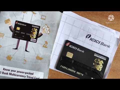 ICICI Bank Platinum Travel Card Unboxing and Important Information in Kit