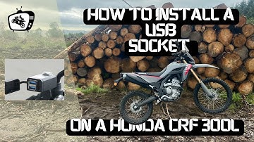 How to install a USB SOCKET on a 2025 HONDA CRF 300L.