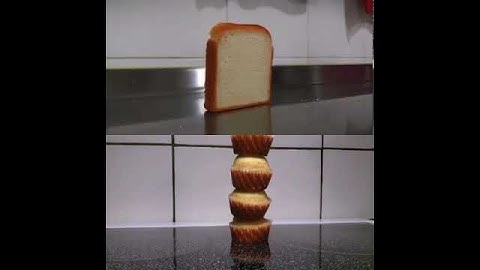 Bread falling over Vs Food falling over