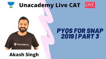 PYQs for SNAP 2019 | Part 3 by Akash Singh