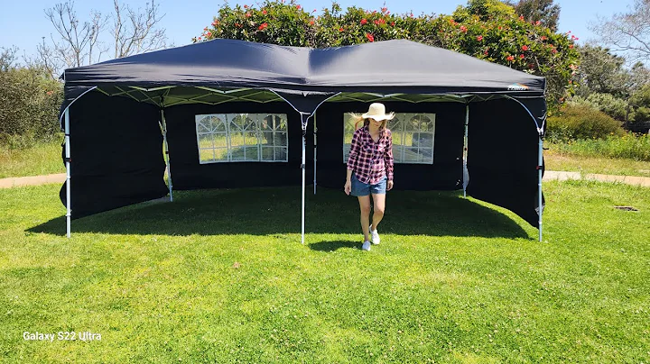 Setting up the Cobizi 10 x 20 Pop Up Tent Quickly & Easily