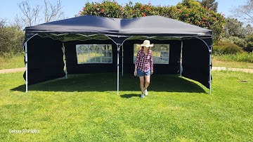 Setting up the Cobizi 10 x 20 Pop Up Tent Quickly & Easily