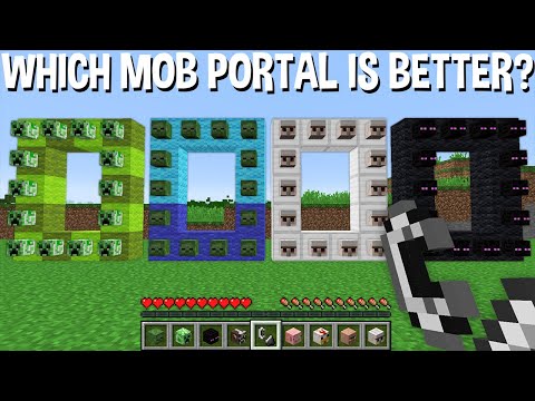 WHICH MOB PORTAL is BETTER in Minecraft ? ALL MOBS PORTAL !
