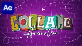 How to Make Collage Text Animations in After Effects! (easy af)