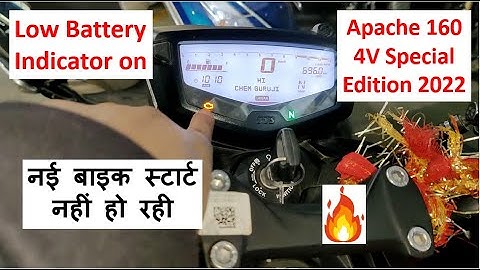 Starting Problem in Apache 160 4V Special Edition 2022