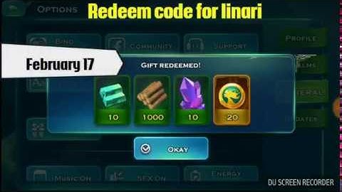 Redeem code for linari and resources Art of conquest February