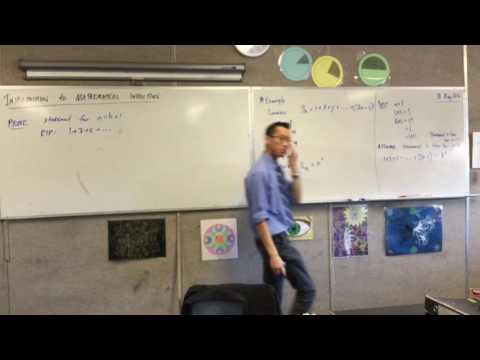 Introduction to Mathematical Induction (2 of 2: A straightforward example proof)