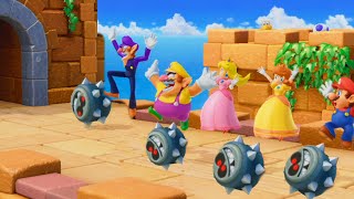 Super Mario Party - Daisy Vs Mario Vs Luigi Vs Yoshi(Master Cpu)| Cartoons Mee